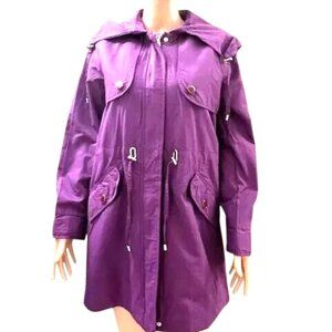KENNETH COLE REACTION Women's Purple Coat/Jacket Size S **NWT** Hooded